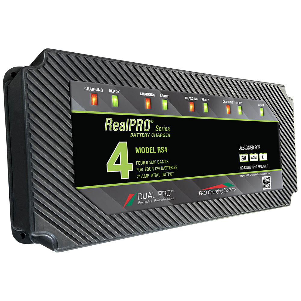 Dual Pro RealPRO Series Battery Charger - 24A - 4-Bank [RS4]