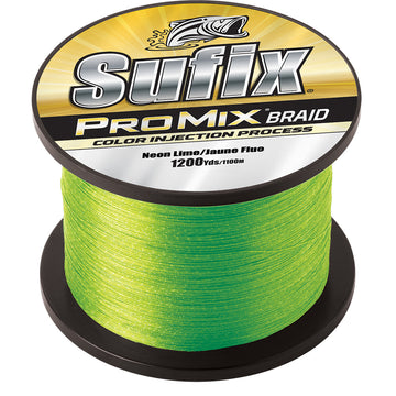 Sufix ProMix Braid - 20lb - Neon Lime - 1200 yds [630-320L]