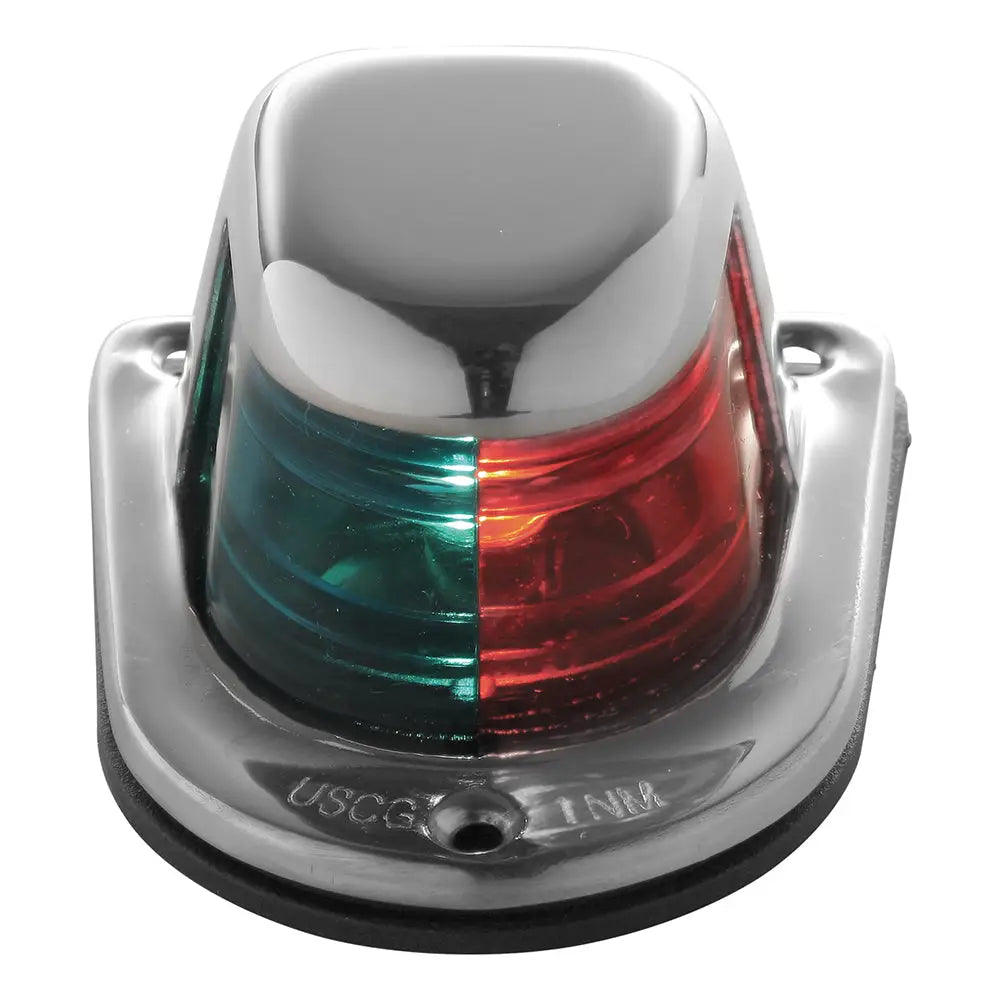 Attwood 1-Mile Deck Mount Bi-Color Red/Green Combo Sidelight