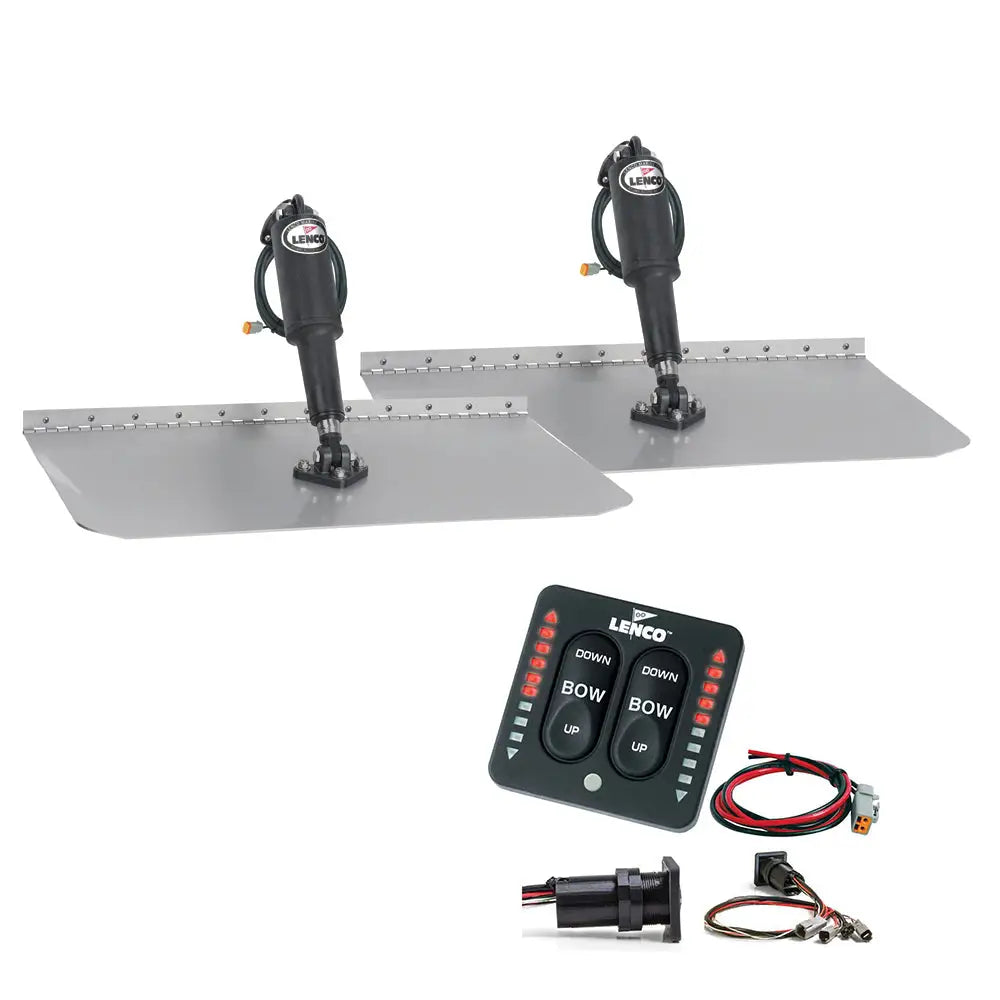 Lenco 12 x 18 Standard Trim Tab Kit w/LED Indicator Switch