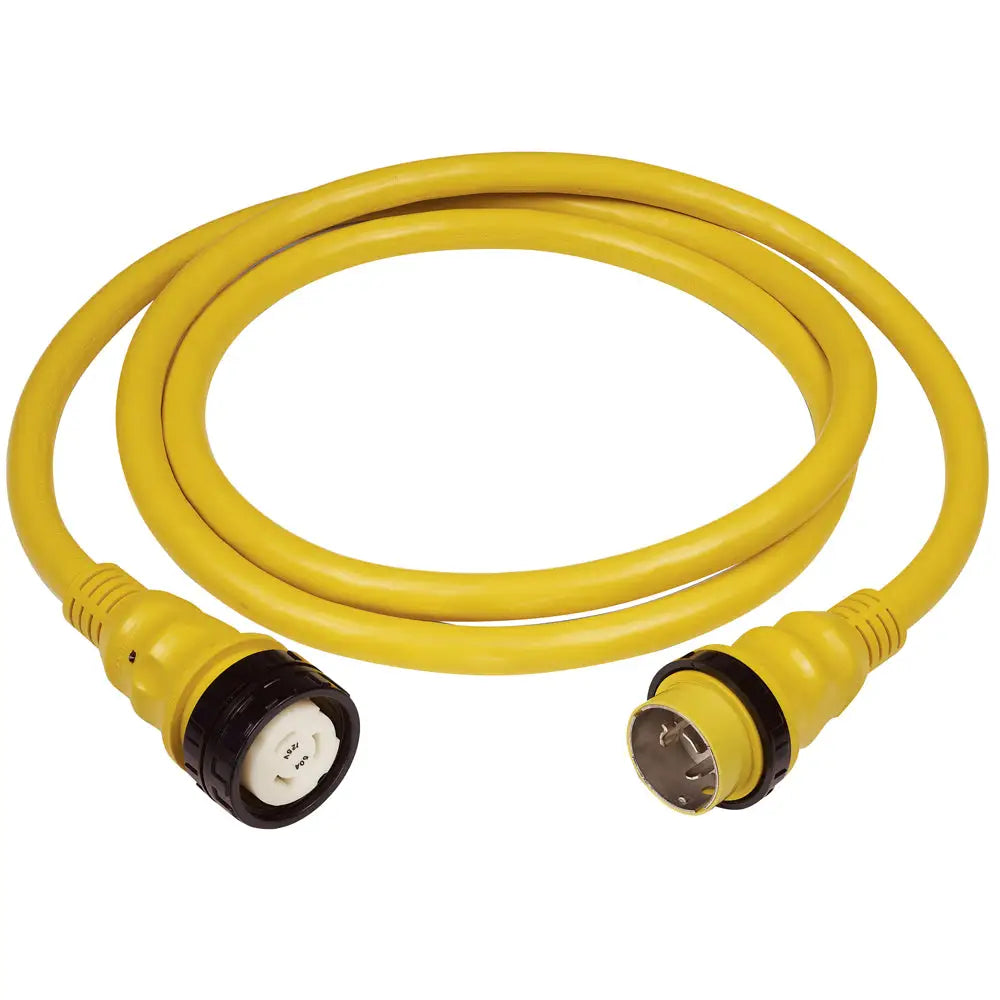 Marinco 50A 125V Shore Power Cable - 25’ - Yellow