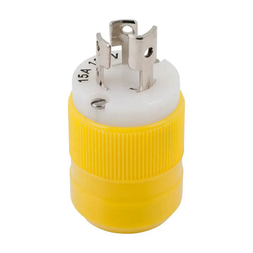 Marinco Locking Plug - 15A 125V - Yellow [4721CR] - Shore