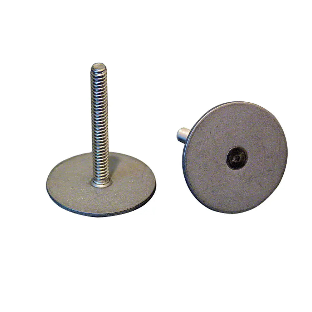 Weld Mount 1.25 Tall Stainless Stud w/#10 x 24 Threads -