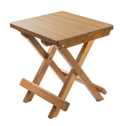 Whitecap Teak Grooved Top Fold-Away Table/Stool [60034] -