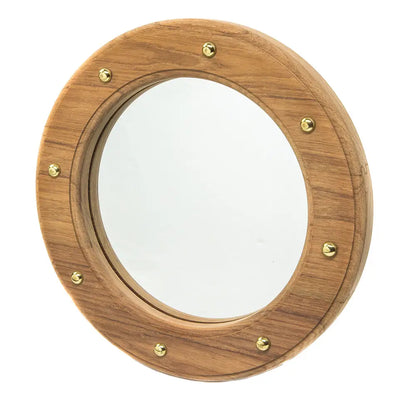 Whitecap Teak Porthole Mirror [62540] - Deck / Galley - What